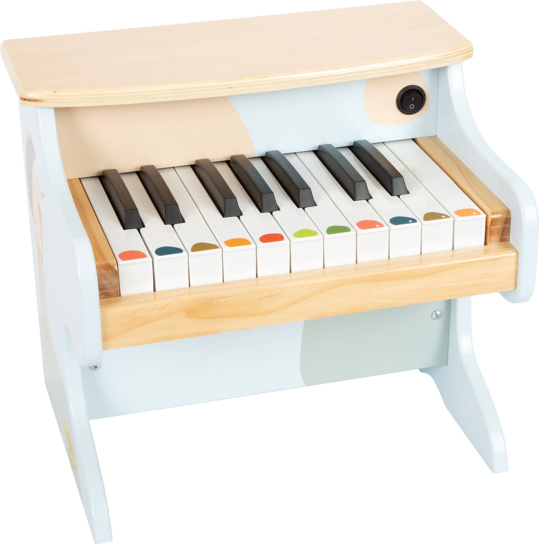 Piano infantil de madeira eletrónico