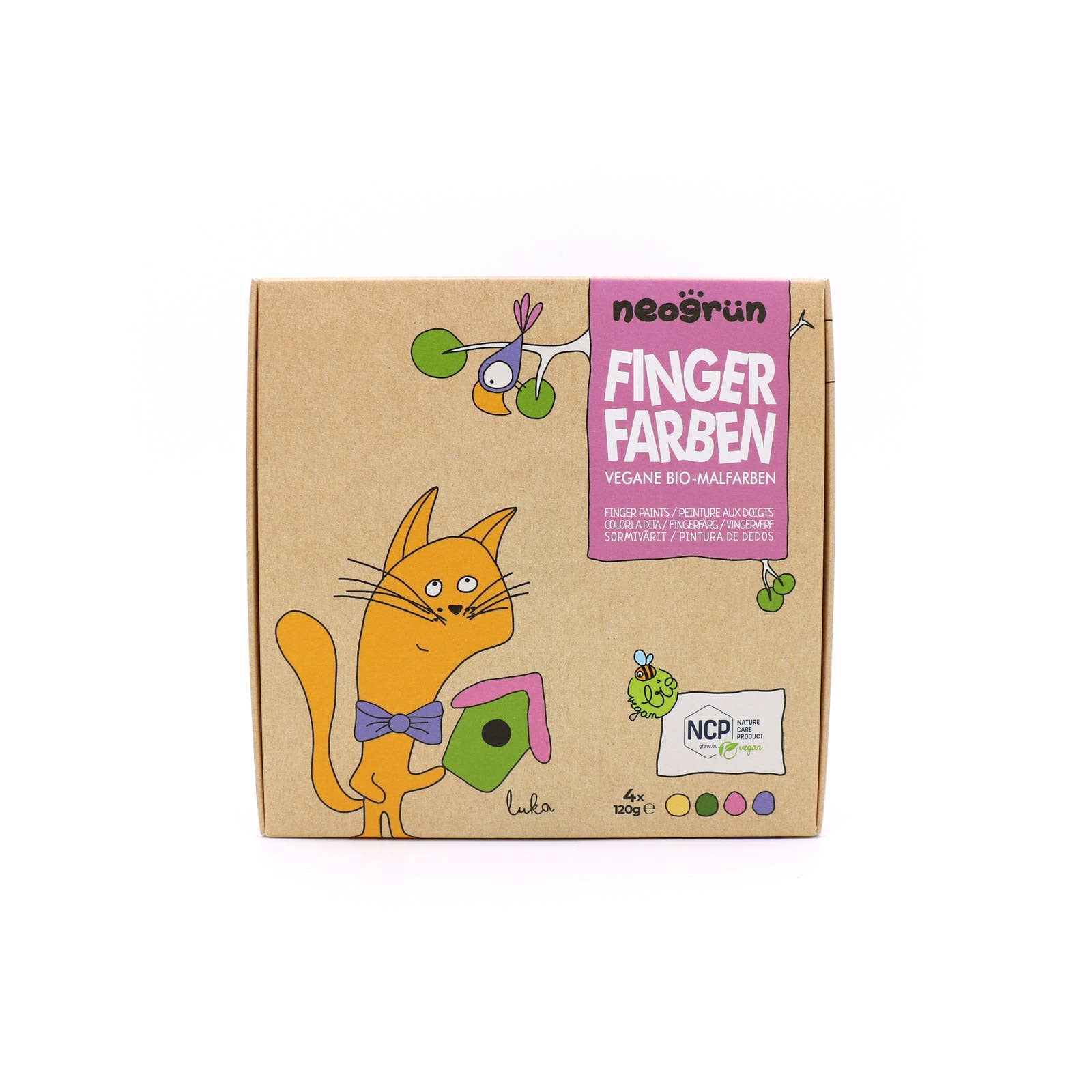 Conjunto de 4 tintas dedos BIO