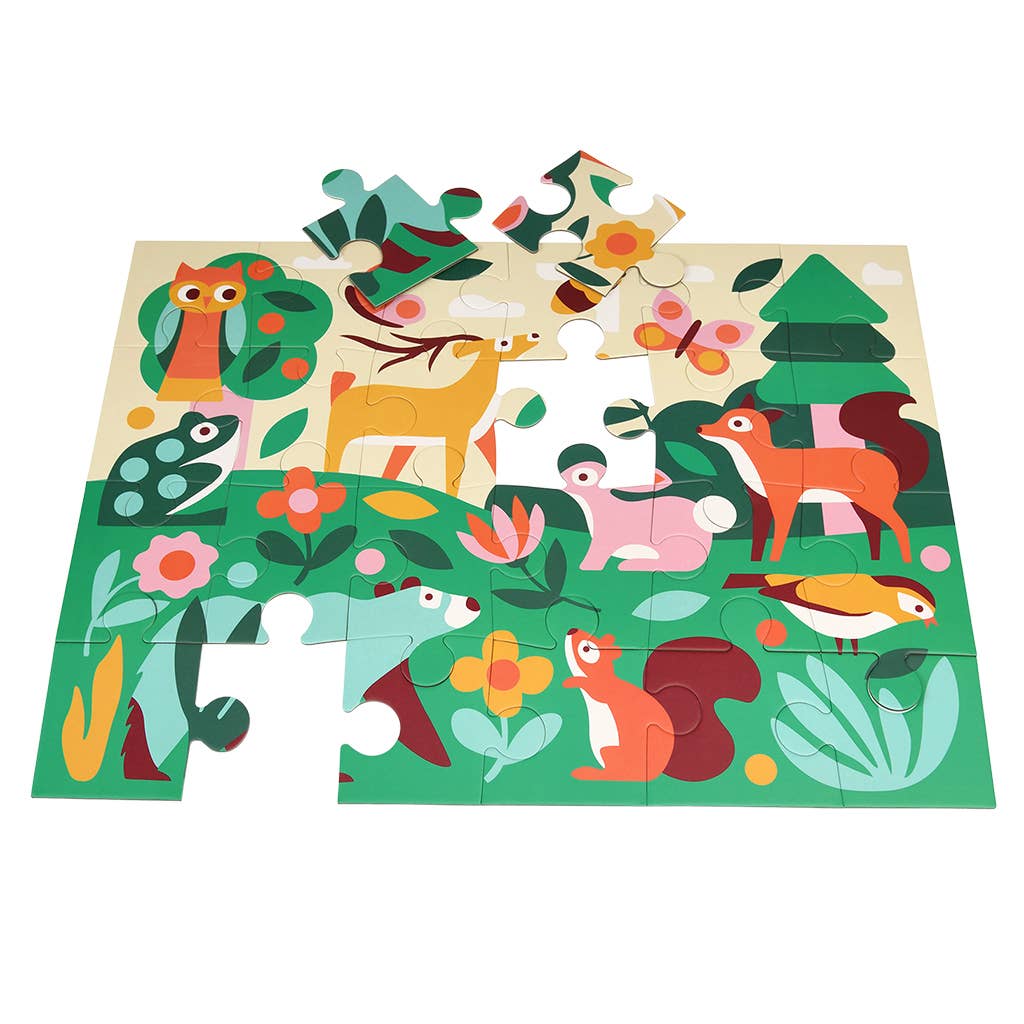 Puzzle de chão (24 peças) - Floresta