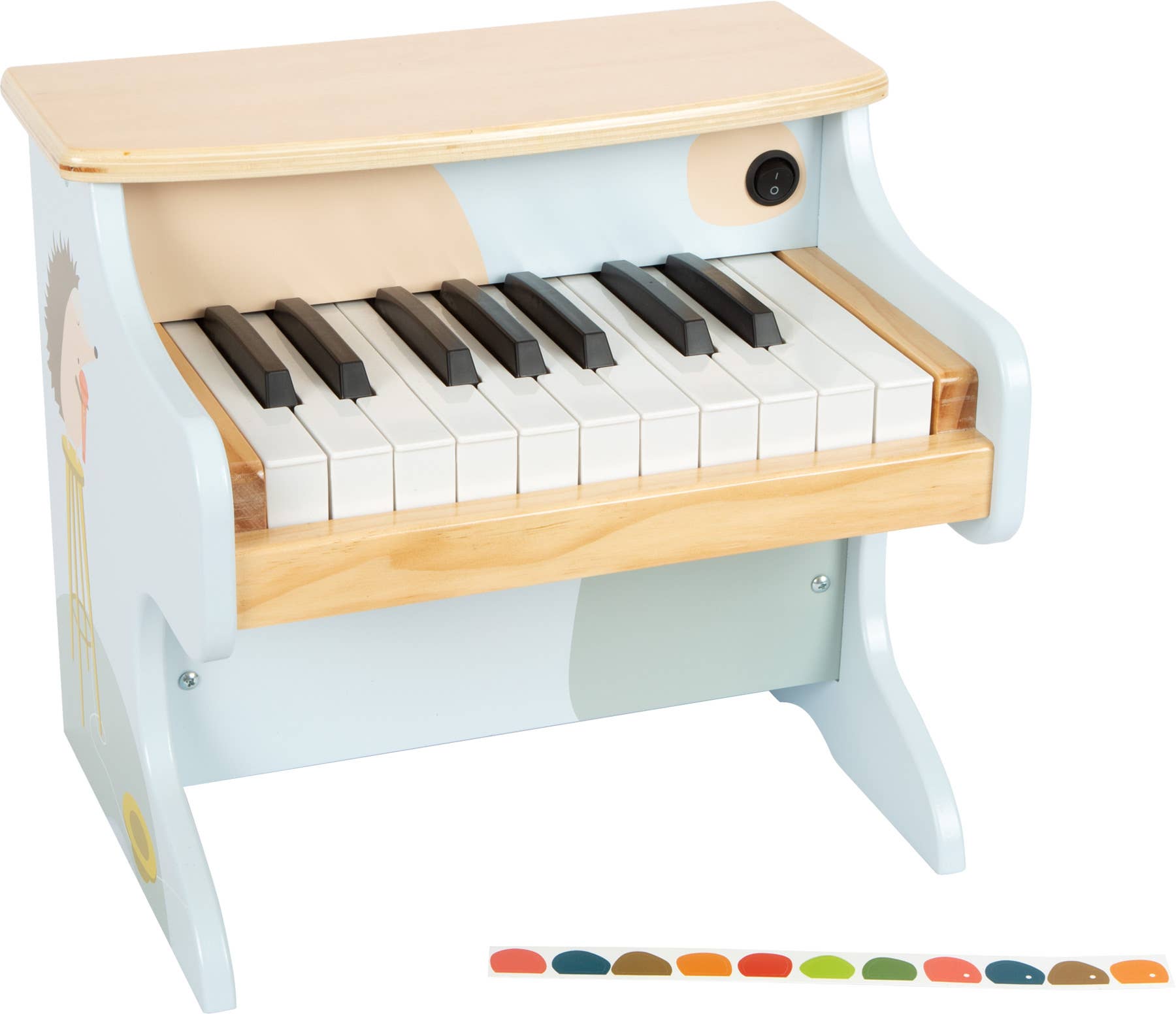 Piano infantil de madeira eletrónico