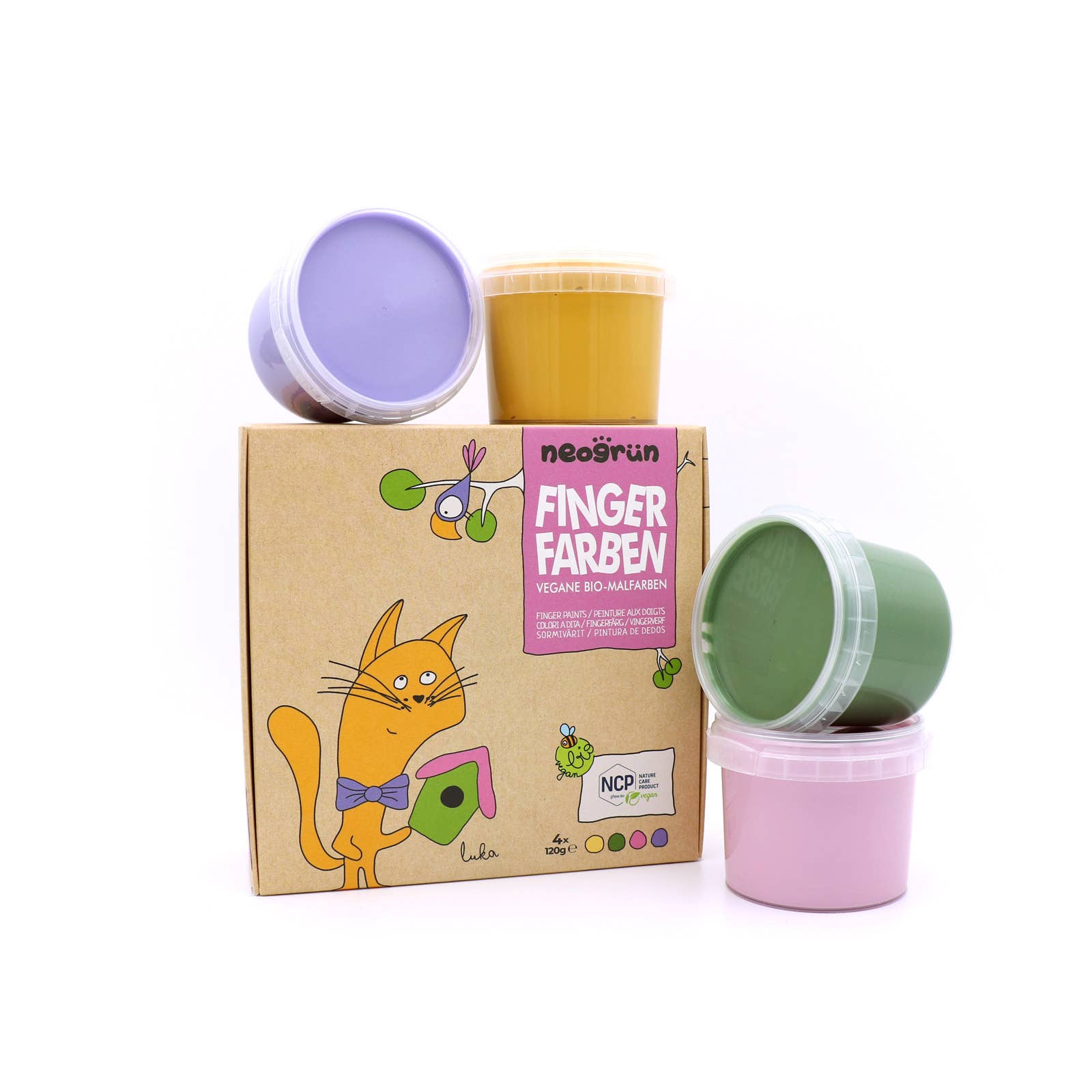 Conjunto de 4 tintas dedos BIO